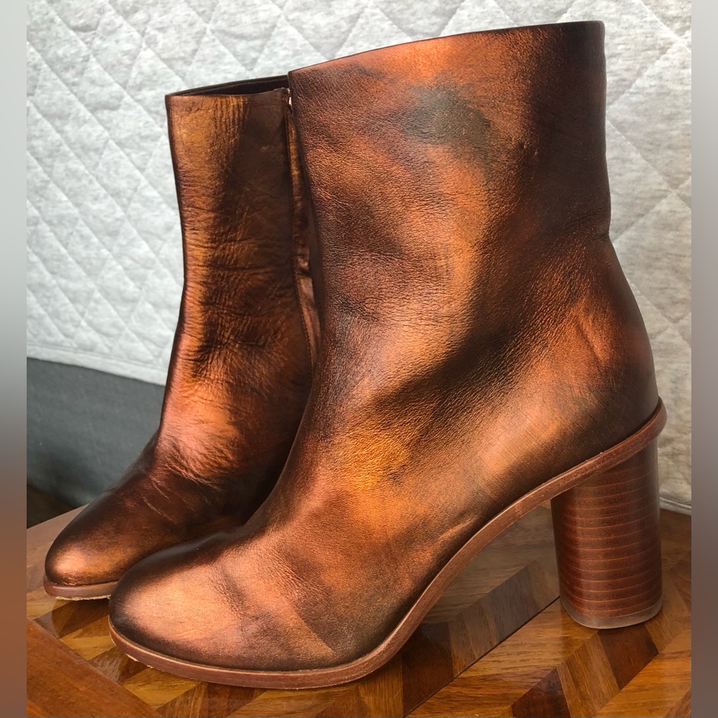 Pour La Victoire Iris Leather High Heel Boots